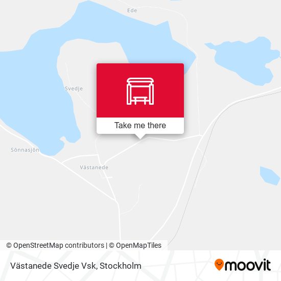 Västanede Svedje Vsk map