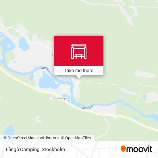 Långå Camping map