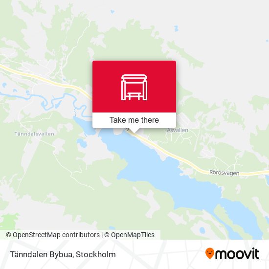 Tänndalen Bybua map