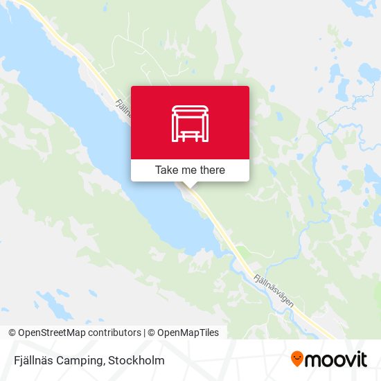 Fjällnäs Camping map
