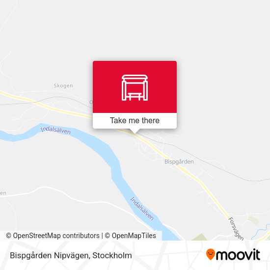 Bispgården Nipvägen map