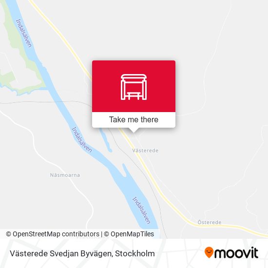 Västerede Svedjan Byvägen map