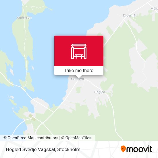 Hegled Svedje Vägskäl map