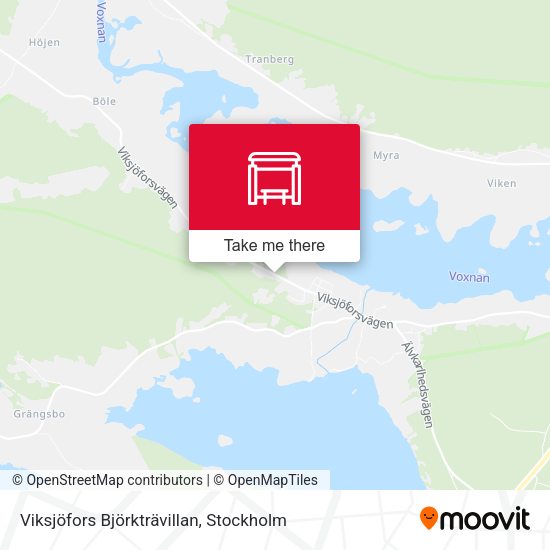 Viksjöfors Björkträvillan map