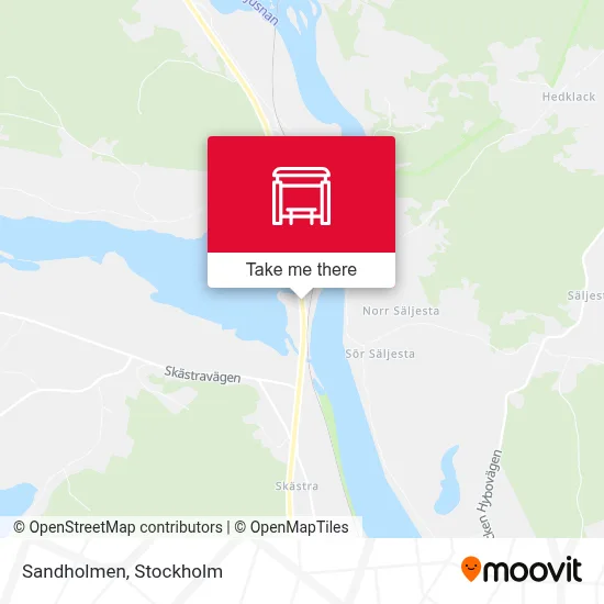 Sandholmen map