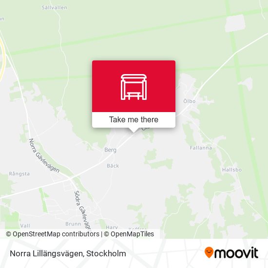 Norra Lillängsvägen map