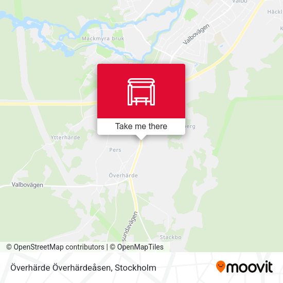 Överhärde Överhärdeåsen map