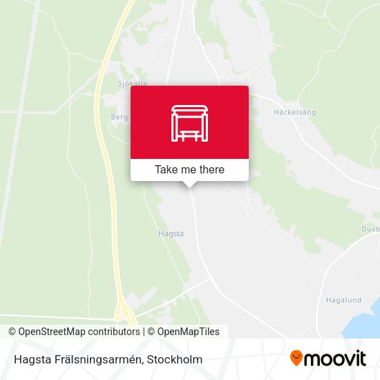 Hagsta Frälsningsarmén map