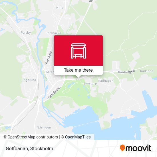 Golfbanan map