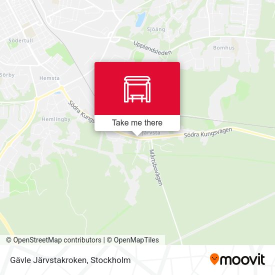 Gävle Järvstakroken map