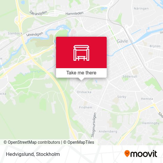Hedvigslund map