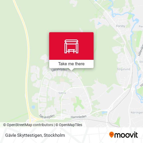 Gävle Skyttestigen map