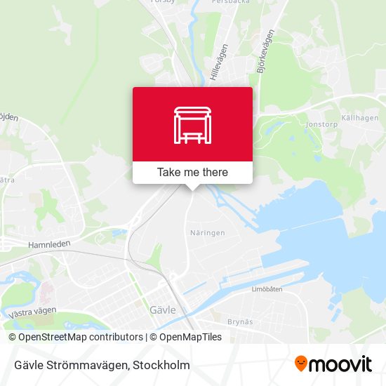 Gävle Strömmavägen map