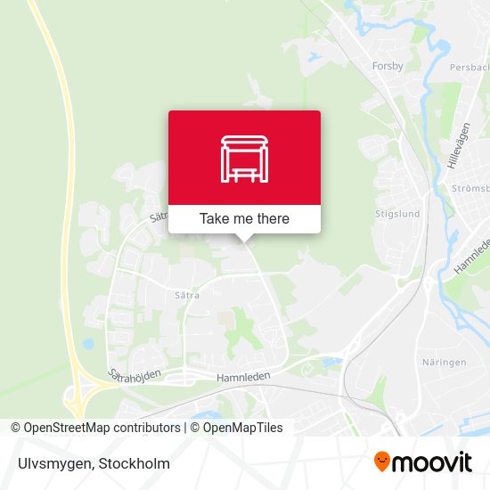Ulvsmygen map