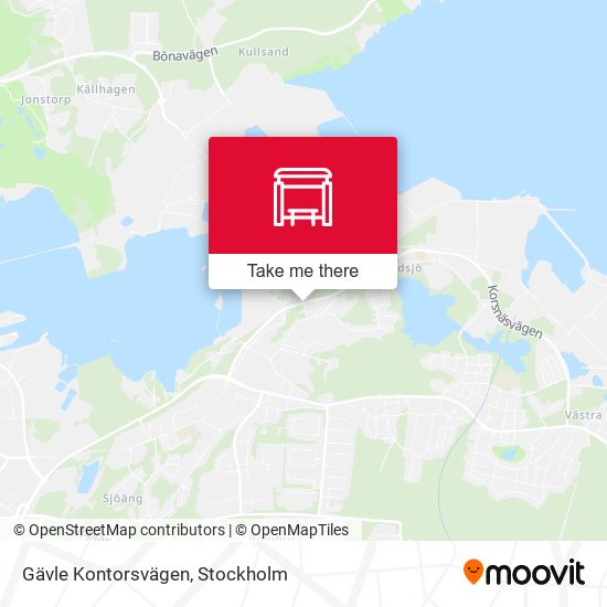 Gävle Kontorsvägen map