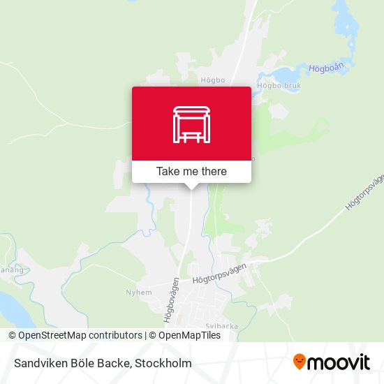 Sandviken Böle Backe map