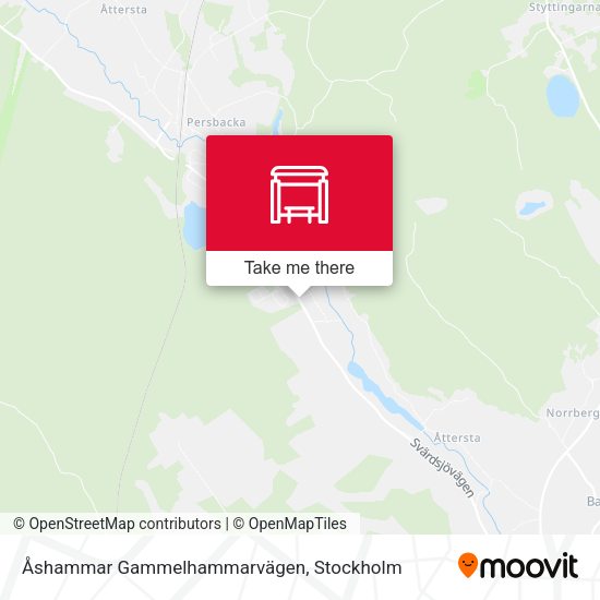 Åshammar Gammelhammarvägen map