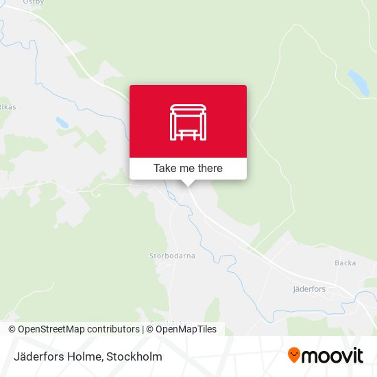 Jäderfors Holme map