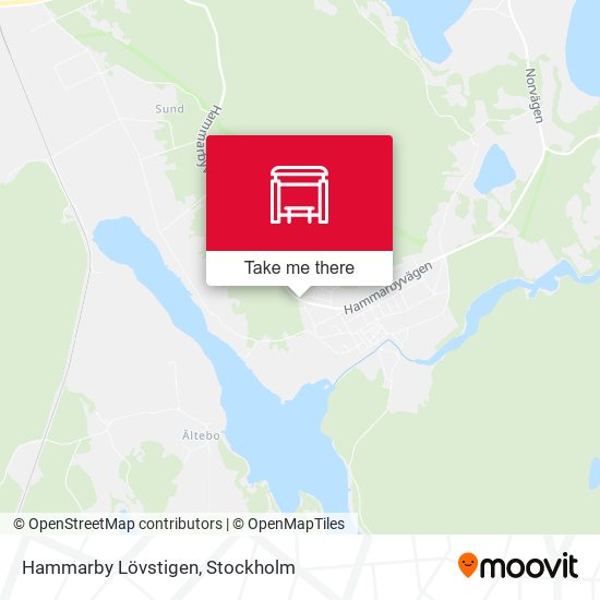 Hammarby Lövstigen map