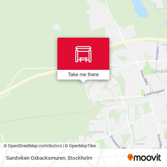 Sandviken Oxbacksmuren map
