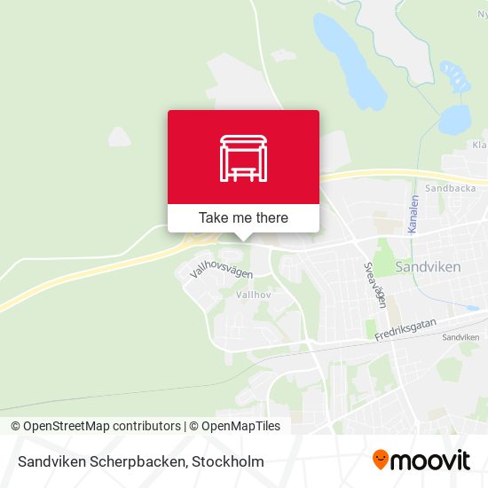 Sandviken Scherpbacken map