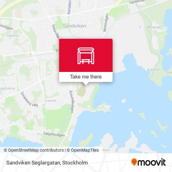 Sandviken Seglargatan map