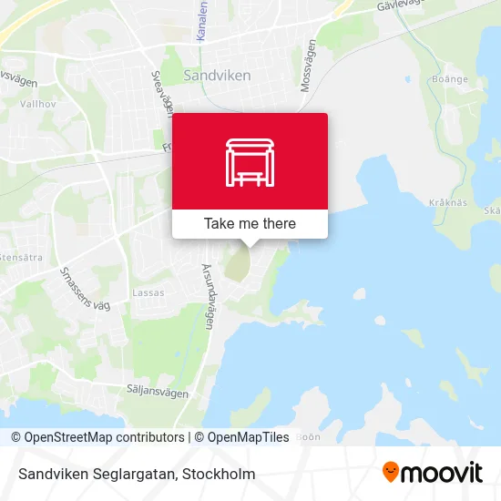 Sandviken Seglargatan map