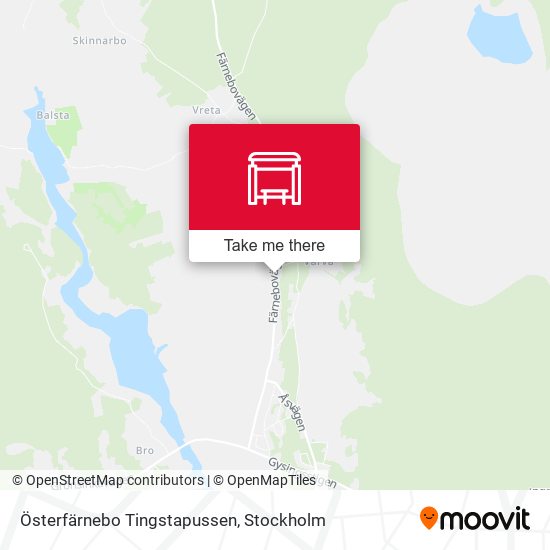 Österfärnebo Tingstapussen map