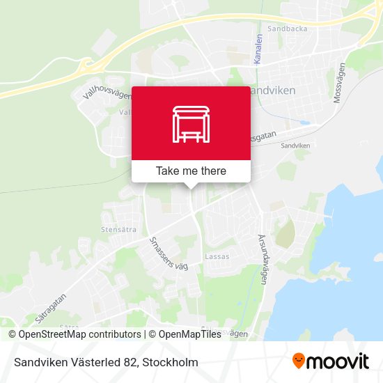 Sandviken Västerled 82 map