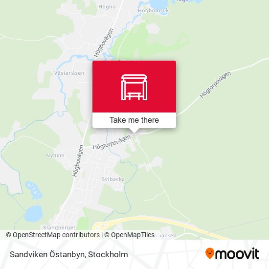 Sandviken Östanbyn map