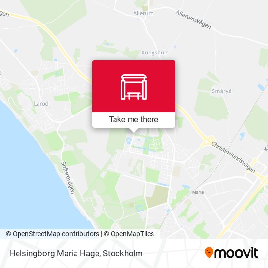 Helsingborg Maria Hage map