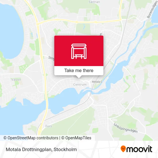 Motala Drottningplan map