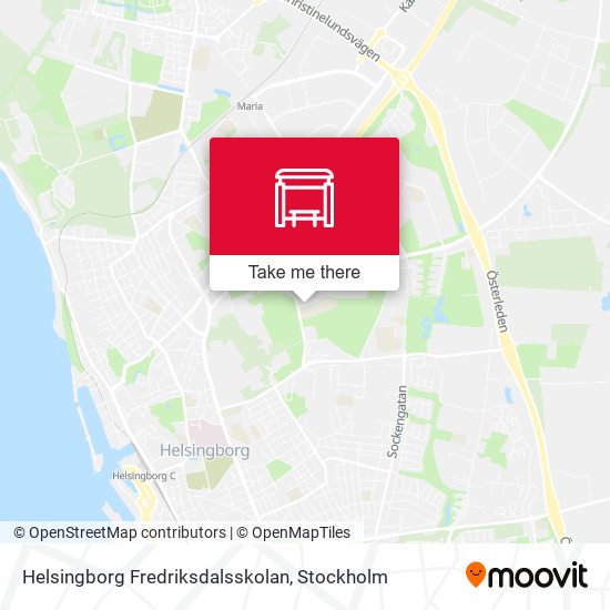 Helsingborg Fredriksdalsskolan map