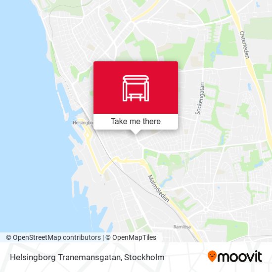 Helsingborg Tranemansgatan map