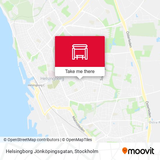 Helsingborg Jönköpingsgatan map