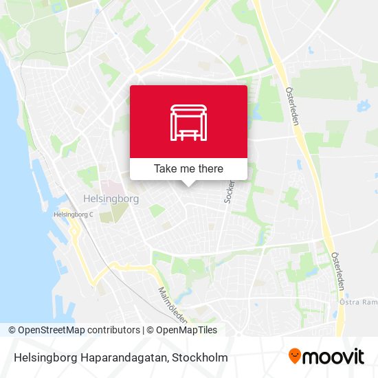 Helsingborg Haparandagatan map