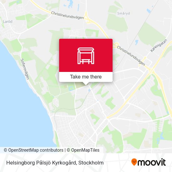 Helsingborg Pålsjö Kyrkogård map