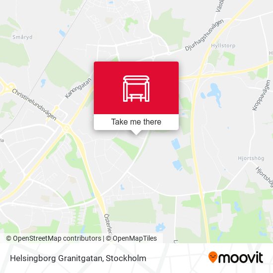 Helsingborg Granitgatan map