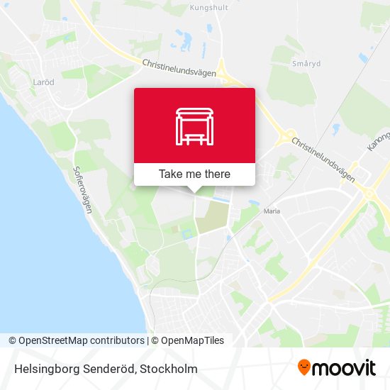 Helsingborg Senderöd map