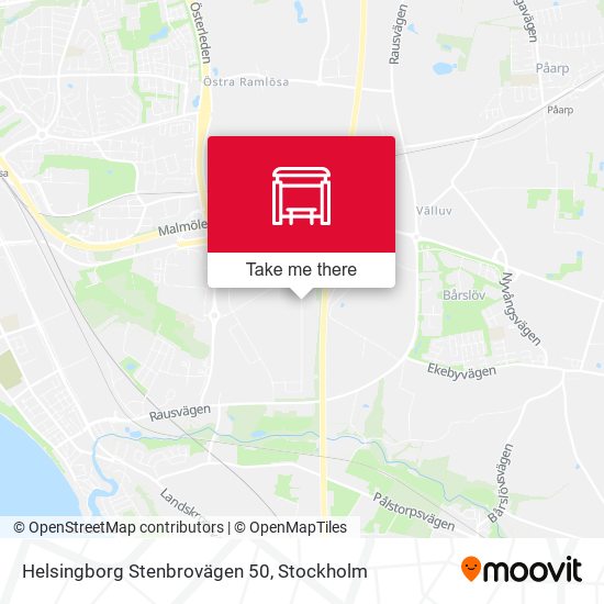 Helsingborg Stenbrovägen 50 map