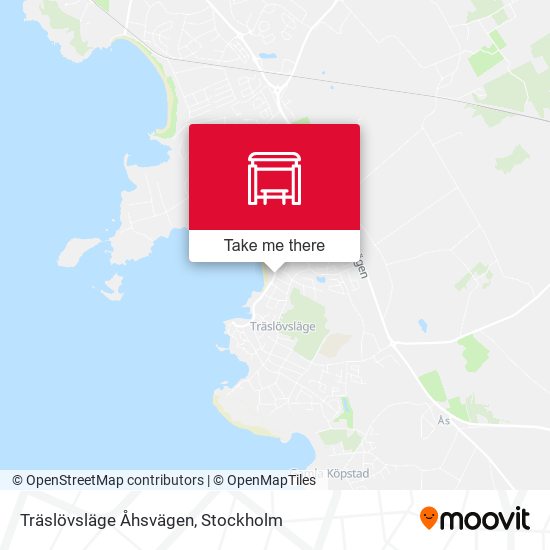 Träslövsläge Åhsvägen map
