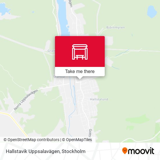 Hallstavik Uppsalavägen map