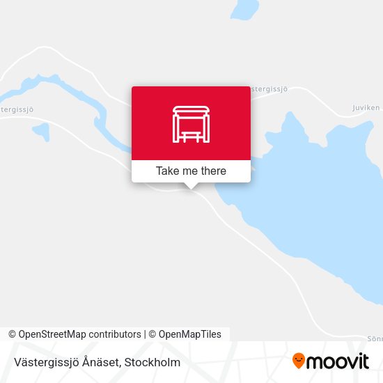 Västergissjö Ånäset map