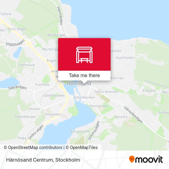 Härnösand Centrum map