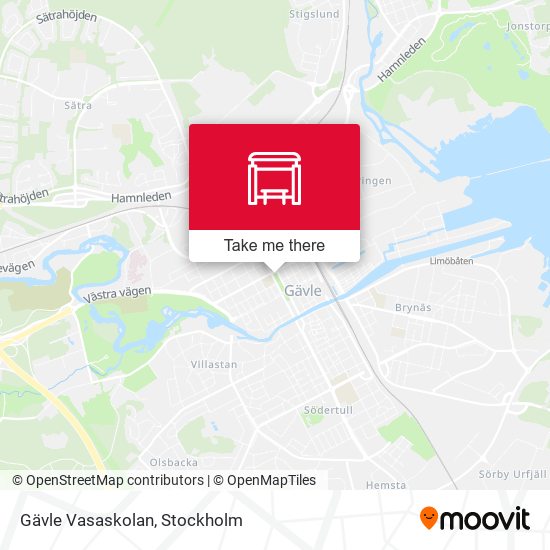 Gävle Vasaskolan map