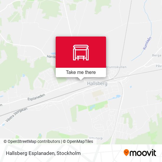 Hallsberg Esplanaden map