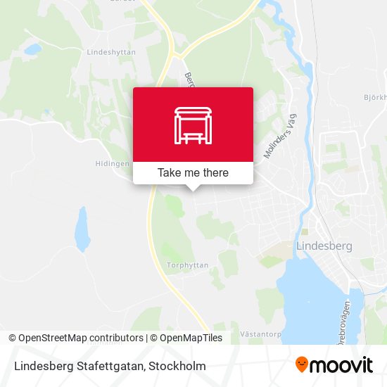 Lindesberg Stafettgatan map