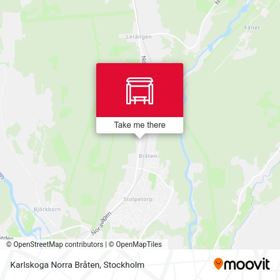Karlskoga Norra Bråten map