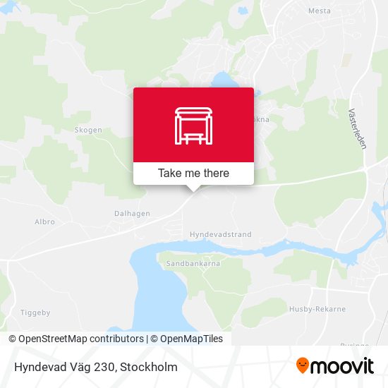 Hyndevad Väg 230 map
