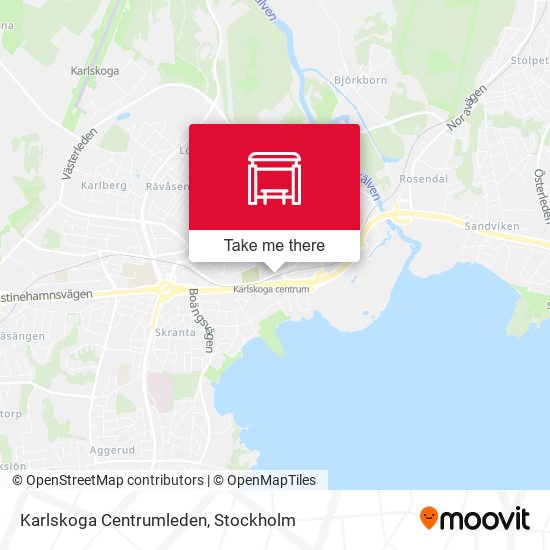 Karlskoga Centrumleden map